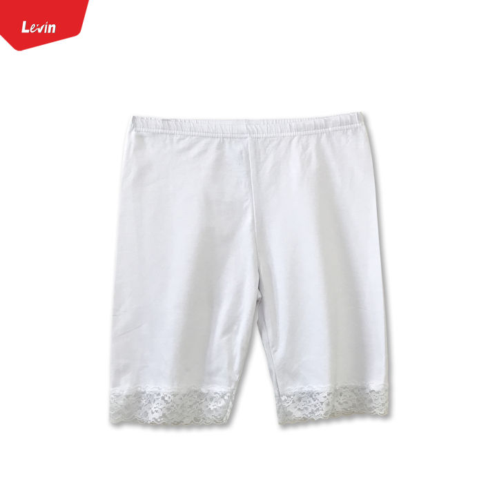 Womens%20Cotton%20Blend%20Mid%20Waist%20Lace%20Trim%20Stretch%20Sports%20Bike%20Shorts%20From%20Levin%20-%20Image%208