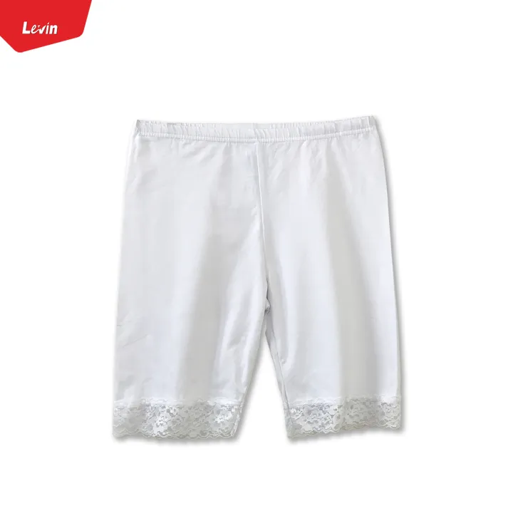 Womens%20Cotton%20Blend%20Mid%20Waist%20Lace%20Trim%20Stretch%20Sports%20Bike%20Shorts%20From%20Levin%20-%20Image%208
