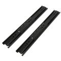 3-Section Rail Ball Bearing Drawer Slides Glides Runners Damping Buffer Soft Close 35*4.5cm. 