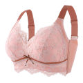 Large Boob Size Concealing Bra Lace Full Cup Large Size Underwear Women's No Wire Accessory Breast Push up Adjusting Bra.