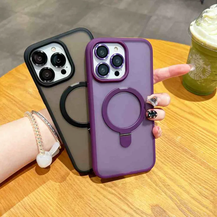 HODON%20Luxury%20Magnetic%20Kickstand%20Matte%20Clear%20Phone%20Case%20For%20iPhone%2011%2012%2013%2014%2015%2016%2017%20Pro%20Max%2014%2015%20Plus%20MagSafe%20Cases%20With%20Lens%20Ring%20Protector%20Shockproof%20Back%20Cover%20-%20Image%207