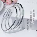 New 925 Sterling Silver Bracelet 3pcs Charm Simple Style Bracelet Birthday Party Gift Fashion Jewelry For Women. 