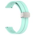 Universal strap 20mm 22mm Strap For Samsung Galaxy watch 4/5 pro/classic/gear s3/active 2 Sport Silicone Magnetic Buckle Huawei GT 2 2e 3 band Watch accessories. 