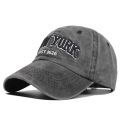 New York Washed Cotton Baseball Caps For Women Men Retro Letter Embroidery Snapback Hats Sun Visors Hip Hop Dad Hat Casquette. 