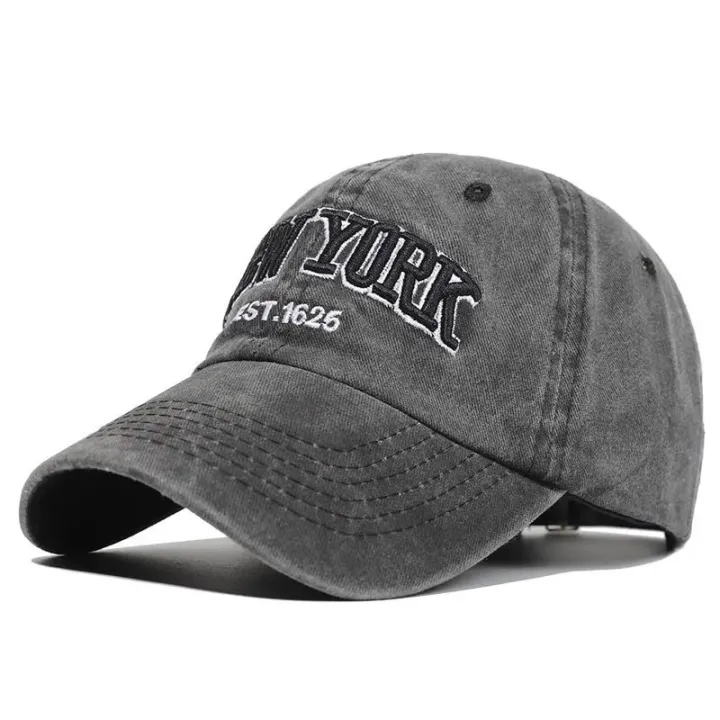 New%20York%20Washed%20Cotton%20Baseball%20Caps%20For%20Women%20Men%20Retro%20Letter%20Embroidery%20Snapback%20Hats%20Sun%20Visors%20Hip%20Hop%20Dad%20Hat%20Casquette%20-%20Image%202