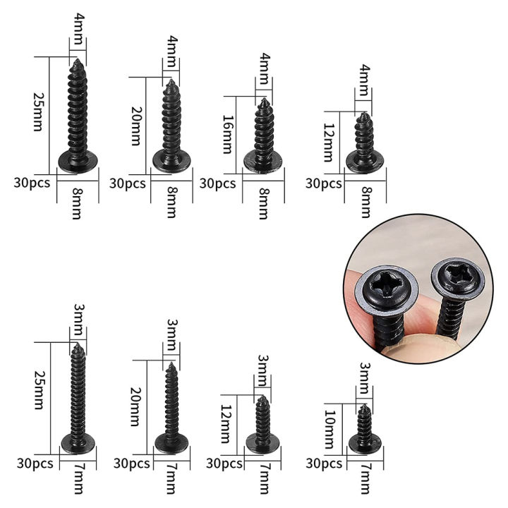240%20Pcs%20Black%20Self%20Tapping%20Wood%20Screws%20Assortment%20Kit%20-%20Image%206