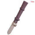 12mm plain weave PU leather strap watchband new candy colors watch straps GJCUTE. 