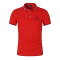 2023Brand New Nautica Summer Fashion Polo Shirt Men's Printed Casual Short Sleeve Lapel Slim Handsome Jogging Fitness Sportswear. 
