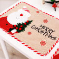 Christmas Table Decoration Christmas Scene Layout Velvet Santa Mat Christmas Table Mat Christmas Decorations Santa Claus Mat. 