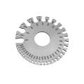 YANGS Sheet 0.3125"-0.007" Scale Anti-rust Stainless Steel Diameter Plate Ruler Measuring Tool Thickness Measurement Wire Gauge.