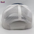100% Export Navy Blue and White High Quality Half Net Baseball Cap For Men.