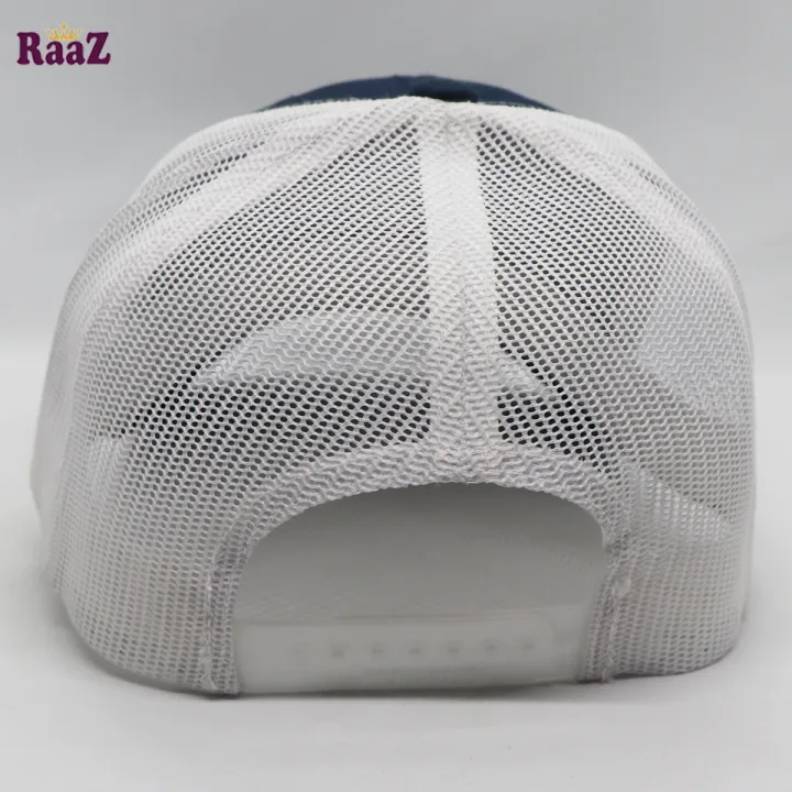 100%25%20Export%20Navy%20Blue%20and%20White%20High%20Quality%20Half%20Net%20Baseball%20Cap%20For%20Men%20-%20Image%206