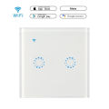 Tuya APP European standard wifi switch smart touch remote control switch Alexa smart wall switch 1 / 2 / 3 Gang Touch Switch.