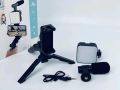 Exclusive AY-49 Phone Vlog Tripod Vlogging Kits Live Selfie Fill Light Integration with Remote Control Microphone LED Light. 