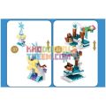 Disny Princess Frozen Anna Elsa Ice and Snow Grocery Store Building Blocks with Lighting Compatible  Universal Girls Series(554+pcs). 