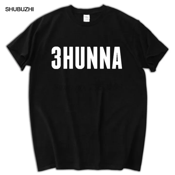 Unisex 3 Hunna T-Shirt Chief Keef Sosa Chiraq Glory Boys Trap Rap Gangster 100% Cotton brand t shirt male tops