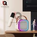 K12 Speaker High-end Bluetooth Audio Small Home KTV Karaoke Microphone Professional Children's Singing Bluetooth Speaker Column.