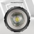 Mini USB Rechargeable LED Flashlight Small Portable Long Range Zoom Torch Lamp with Clip Strong Light Outdoor Camping Lights. 