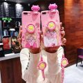Funny Pink For INFINIX Hot 11s 9 Pay 10 10 lite 8 Smart 4 4c 5 6 Spark 6 Note 10 Pro Case TPU Soft Phone Strap Rope Case. 