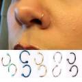 5 Colors Nose Ring Stainless Steel Nose Piercing Fake Piercing.