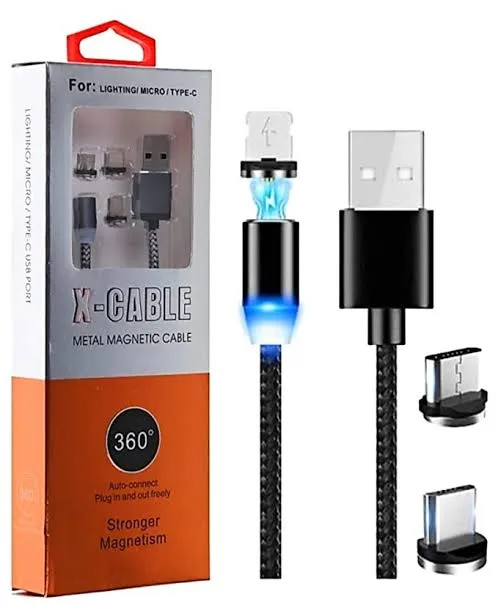X-Cable%203%20IN%201%20Metal%20Magnetic%20Cable%20Micro/USB%20/Type%20C%20Magnet%20Charger%20-%20Image%202