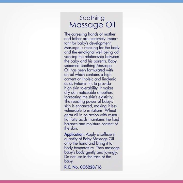 Sebamed%20Soothing%20Baby%20Massage%20Oil%20150ml%20With%20Soya%20Oil%7C%20Non-%20greasy%20%7C%20Ideal%20for%20newborn%20%7C%20Germany%20-%20Image%206