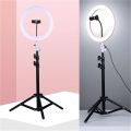 12 Inch Selfie Ring Light With Tripod Stand & Cell Phone Holder For Live Stream / Makeup - Ring Light. 