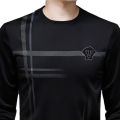 Trendsetter -Upscale Living -Black Polyester Full Sleeve T Shirt For Men- Inventive Choice Qualityful - Easy To care and Longive.