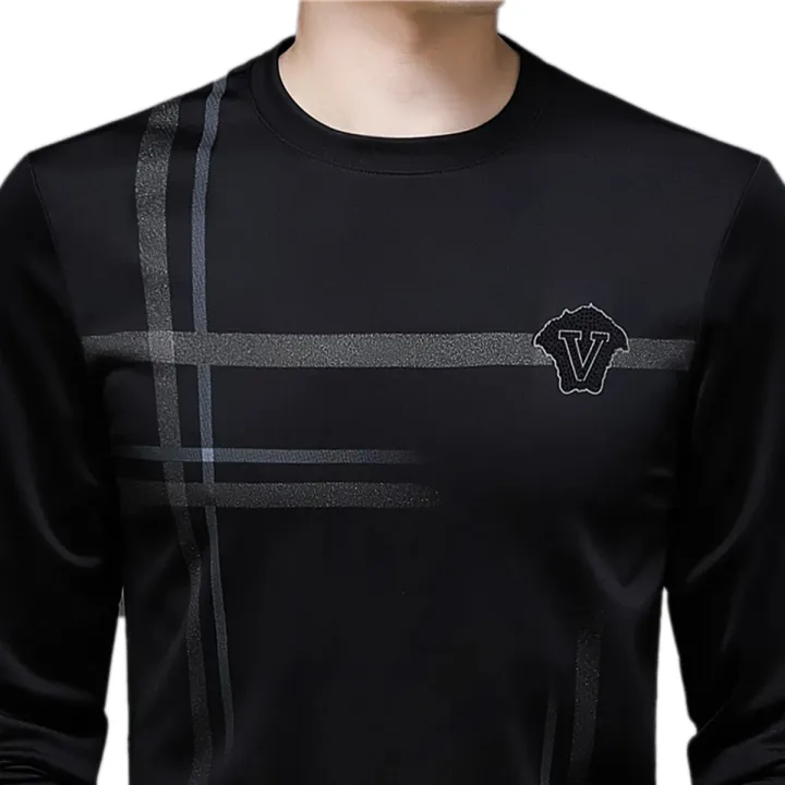 Trendsetter%20-Upscale%20Living%20-Black%20Polyester%20%20Full%20Sleeve%20T%20Shirt%20For%20Men-%20Inventive%20Choice%20Qualityful%20-%20Easy%20To%20care%20and%20Longive%20-%20Image%202