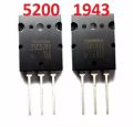 1Pair- A CLASS 2SA1943 A1943 & 2SC5200 C5200 PNP & NPN Audio Power Amplifier Transistor 1943 & 5200 MOSFET IC TO-3P Package 3Pin Leads Chip. 