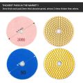 Durable 11Pcs 3 Inch 80mm Diamond Polishing Pads Kit Wet/Dry for Granite Stone Concrete Marble Polishing Use Grinding Discs Set.