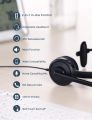 Single Ear Headset with Microphone USB Headphones with Noise Cancelling Boom Mic and Mute Button. Best fit for Zoom, Skype, Conference Calls, Office and Learning.