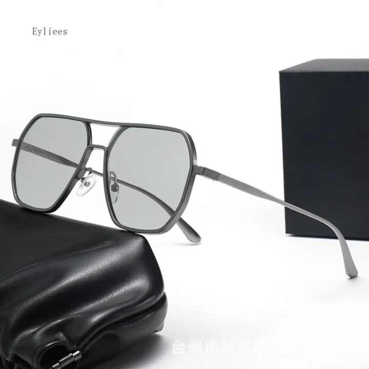 2023%20Aluminum%20Magnesium%20Polarized%20Sunglasses%20Photochromic%20Pilot%20Double%20Beam%20Sun%20glasses%20Men's%20Driving%20Fishing%20Chameleon%20Sunglass%20-%20Image%206