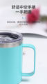 304 coated hot and cold stainless steel drinking cup, anti-fall, anti-scalding, large-capacity mug, office cup, 500ml. 