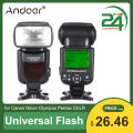 Andoer AD-560 II evrensel kamera flaşı Speedlite GN50 Canon Nikon Olympus Pentax DSLR için ayarlanabilir dolgu ışığı ile. 