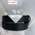 Triangle Belt P Letter Men's and Women's High-End Belt Casual Versatile Shorts Skirt Business Formal Wear Jeans Strap.