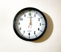 Premium Quality Wall Clock Stylish Round Shape Medium Deyal Ghori Blue & Red & Paste Colour 26 CM.