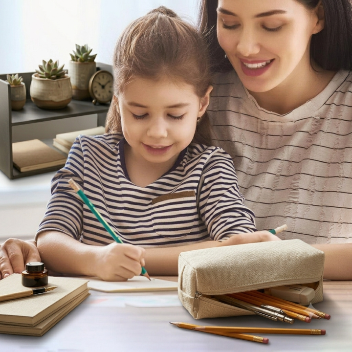 Natural%20Fiber%20Pencil%20Case%20Ins%20High-value%20Cute%20Girl%20Student%20Makeup%20Bag%20Large%20Capacity%20Stationery%20Storage%20Bag%20-%20Image%203