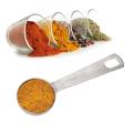 Stainless Steel Measuring Spoons Set of 7 Stackable Measure Spoon for Dry and Liquid Ingredients Etched Marked Baking Cooking Spoon with Detachable Ring Holder.