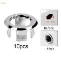 10 Pieces Sink Overflow Basin Sink Overflow Cap for Bathroom Kitchen Wash Basin.
