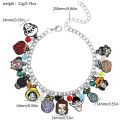 Anime ONE PIECE Charms Bracelets Cartoon Figure Monkey D. Luffy Fashion Pendant Hand Chains for Men Women Jewelry Gifts. 