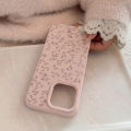 Olige  Case  For iPhone 11 12 13 14 15 16 Pro Max New Glutinous Rice Korean Style Girl Bean Pink Pink Pink Little Rose Sea phone case back cover. 