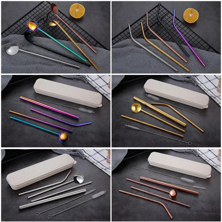 Durable%20Milk%20Tea%20Straw%20Straw%20Alternative%20To%20Plastic%20Food-Grade%20Metal%20Straw%20Stainless%20Steel%20Straw%20Set%20Creative%20Beverage%20Straw%20-%20Image%203