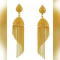 gold plated Chain Jhumka. 