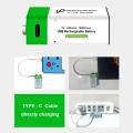 8PCS 9V Rechargeable Li-Ion Battery USB Charging 6F22 Li-ion Square Battery for Metal Detector KTV Microphone Toy Multimeter.