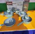 Kiam 7 Piece Ceramic Granite Non Stick Cookware Set (Induction Bottom). 