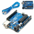 Arduino UNO R3 Development Board – ATmega328P – DIP / SMD Version – Ideal for Students, Training, DIY Electronics & Robotics Projects.