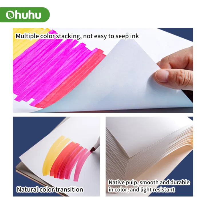 Ohuhu%20Marker%20Pads%20Art%20Sketchbook%20Hardcover%20Notebook%20Student%20Art%20Painting%20Drawing%20Watercolor%20Book%20Graffiti%20Sketch%20School%20Supplies%20-%20Image%202