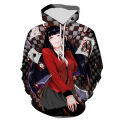 New fashion boy girl kids Kakegurui long sleeve sweatshirts 3D printed hoodies pullover men women children streetwear jacket. 