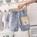 IENENS Baby Boys Shorts Girl Casual Jeans Kids Clothes Summer Short Pants 2-8 Years Clothing Boy's Loose Denim Shorts.